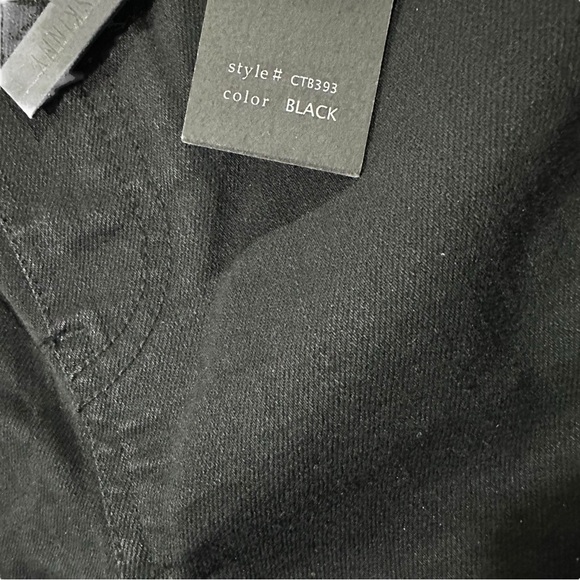 Black Label by C’est Toi Black Velvet Jean Pant Sz Large 30x28 Elastic Waist NWT - Picture 6 of 16